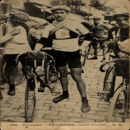 Ak Radrennsport, Radrennfahrer Pélissier, französischer Straßenfahrer