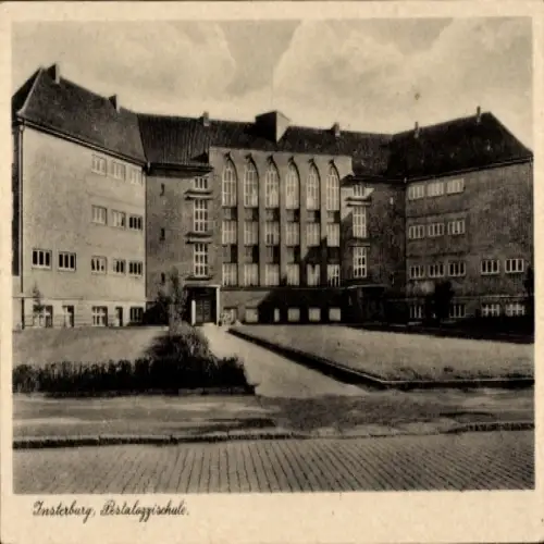 Ak Tschernjachowsk Insterburg Ostpreußen, Pestalozzischule
