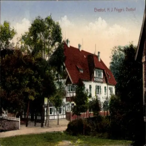 Ak Ehestorf Rosengarten in Niedersachsen, H. J. Prigge's Gasthof