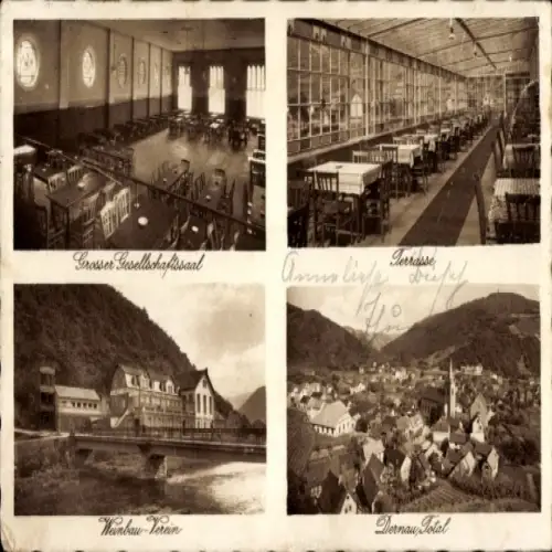 Ak Dernau an der Ahr, Hotel Restaurant Winbau Verein, Totale