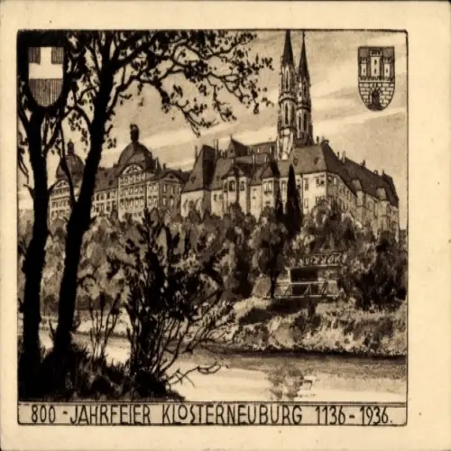 Ak Klosterneuburg in Niederösterreich, 800-Jahrfeier 1136-1936