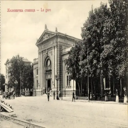 Ak Beograd Belgrad Serbien, Bahnhof