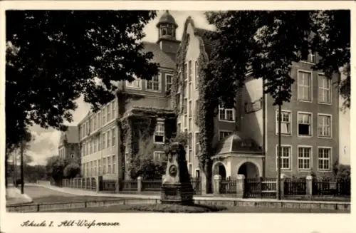 Ak Weißwasser in der Oberlausitz, Schule