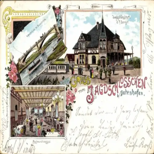 Litho Dutenhofen Wetzlar an der Lahn, Jagdschlößchen