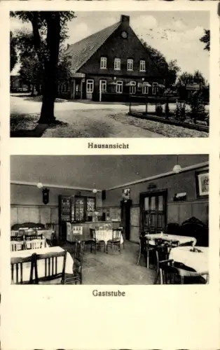 Ak Seckenhausen Stuhr in Niedersachsen, Gasthaus, Gaststube