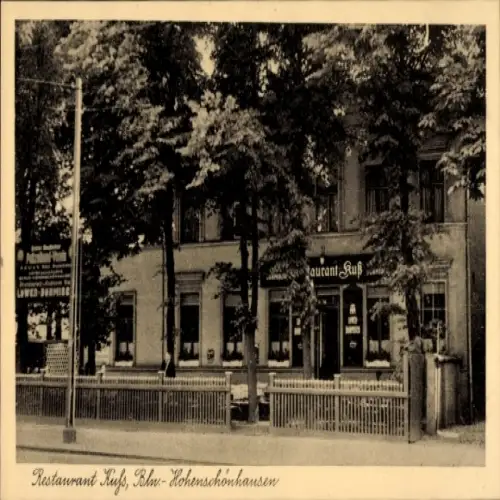 Ak Berlin Lichtenberg Hohenschönhausen, Restaurant Max Kuß