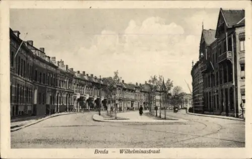 Ak Breda Nordbrabant Niederlande,  Wilhelminastraat