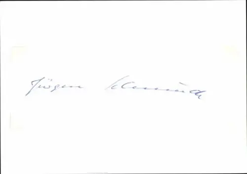 Autogramm Jürgen Schmude, Bundesminister des Innern