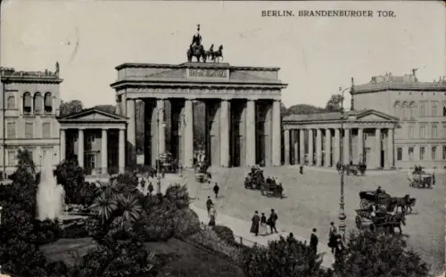 Ak Berlin Mitte, Alexanderplatz, Brandenburger Tor