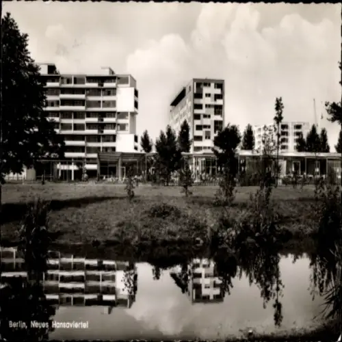 Ak Berlin Tiergarten, Neues Hansaviertel