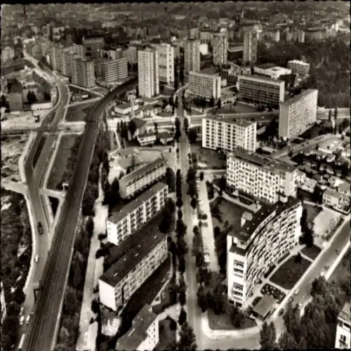 Ak Berlin Tiergarten, Luftbild vom Hansaviertel