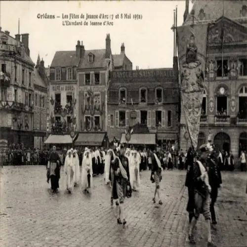 Ak Orléans Loiret, Fetes de Jeanne d'Arc, 1931, l'Esendard de Jeanne d'Arc