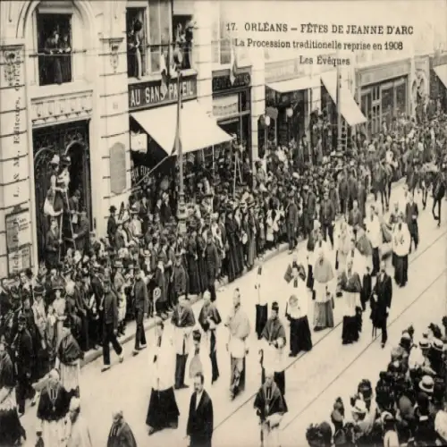 Ak Orléans Loiret, Feldzug, Feierlichkeiten, Jeanne d'Arc, Parade, Historische Veranstaltung