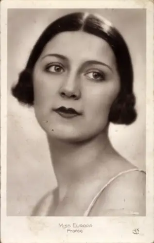 Foto Ak Miss Europa, Frankreich, Portrait