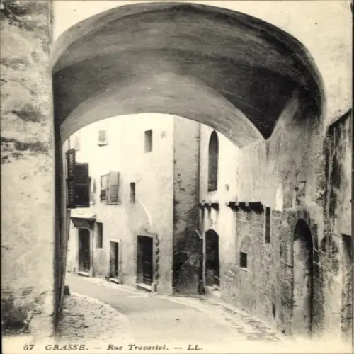 Ak Grasse Alpes Maritimes, Rue Tracastel
