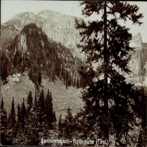 Ak Absam in Tirol, Berglandschaft, Sonnwendjoch-Rofanhütte, Tirol, Naturaufnahme