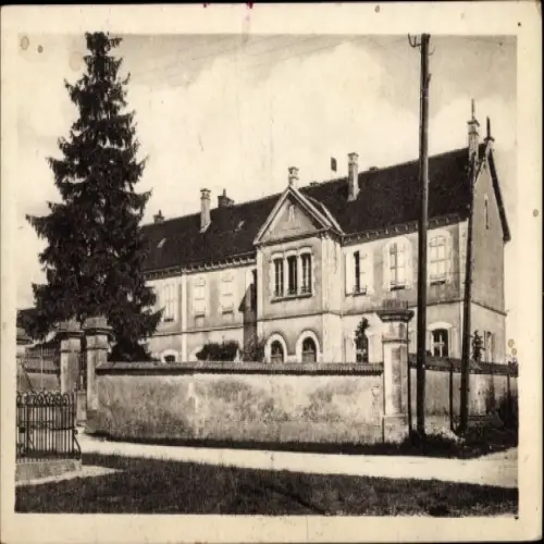 Ak Taingy Yonne, Schule, Baum, Zaun,  Architektur