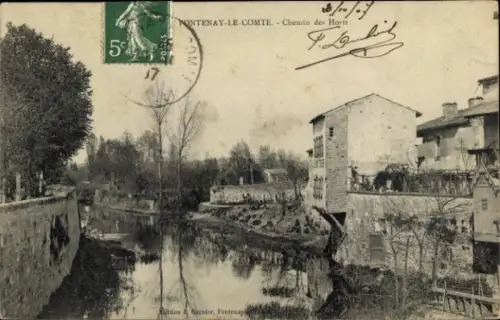 Ak Fontenay le Comte Vendée, Chemin des Horts