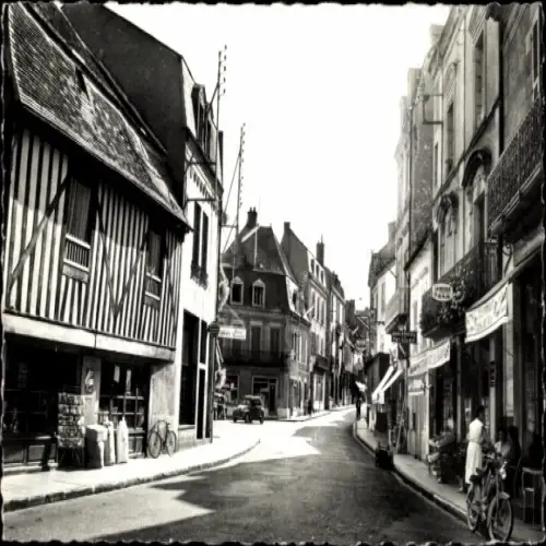 Ak Bourbon l'Archambault Allier, Place Saint-Germain