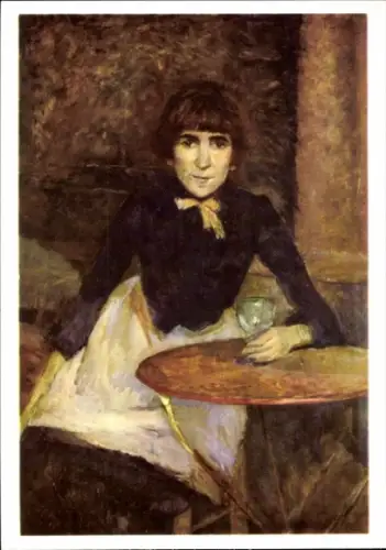 Künstler Ak Toulouse-Lautrec, Henri, Die Absinthtrinkerin