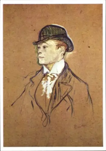 Künstler Ak de Toulouse Lautrec, Henri, Kopf eines Stallburschen