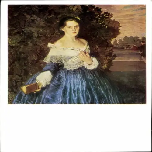 Künstler Ak Somow, Konstantin, Lady in Blue