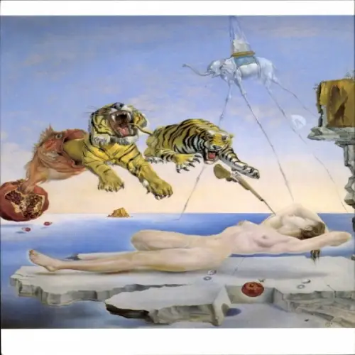 Künstler Ak Dali, Salvador, Durch den Flug einer Biene verursachter Traum