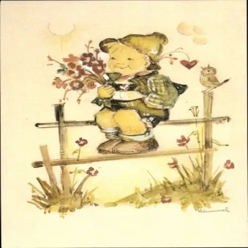 Künstler Ak Hummel, M. J., Glückwunsch Geburtstag, Nr. 703, Weltanschauung
