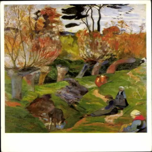 Künstler Ak Gauguin, Paul, Bretonische Landschaft