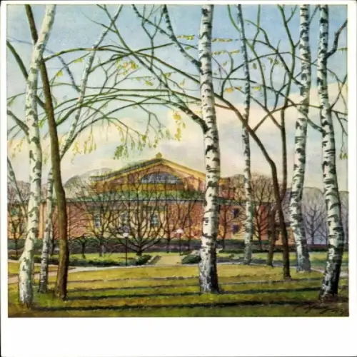 Künstler Ak Schmitz, Hans, Bayreuth, Richard-Wagner-Festspielhaus