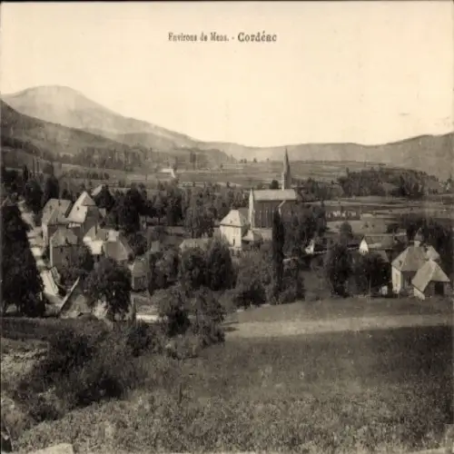 Ak Cordéac Isère, Gesamtansicht