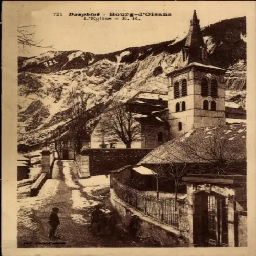 Ak Bourg d'Oisans Isère, Kirche