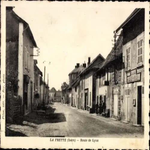 Ak La Frette Isère, Straßenpartie
