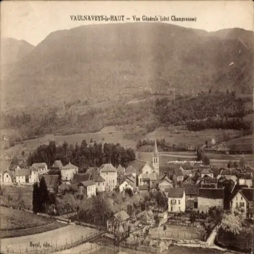 Ak Vaulnaveys Isère, Gesamtansicht