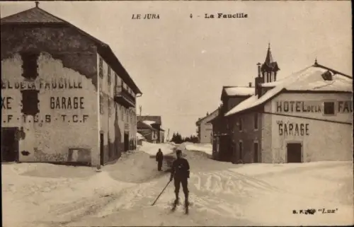 Ak Gex Ain, Col de la Faucille, Winter, Skifahrer, Hotel