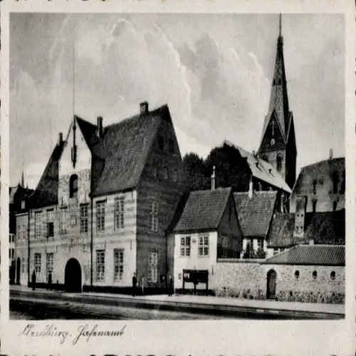 Ak Flensburg in Schleswig Holstein, Hafenamt