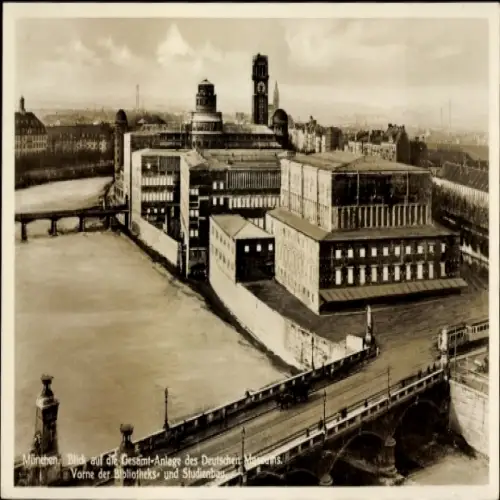 Ak München, Deutsches Museum, Bibliothek