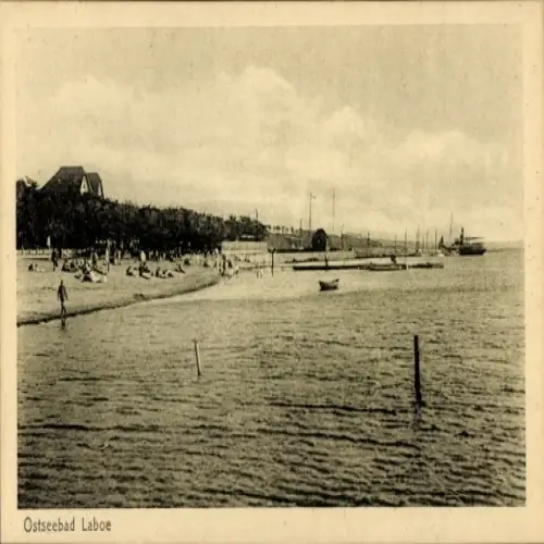 Ak Ostseebad Labo, Gesamtansicht
