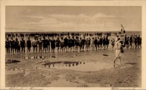 Ak Nordseebad Büsum, Wattenparade