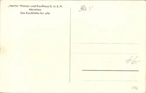 Ak München, Hertie-Waren- und Kaufhaus
