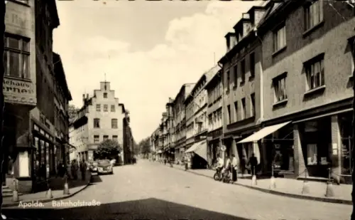 Ak Apolda in Thüringen,  Bahnhofstraße, Stadtansicht,  Gebäude