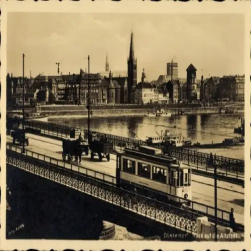 Ak Düsseldorf am Rhein, Altstadt, Gesamtansicht