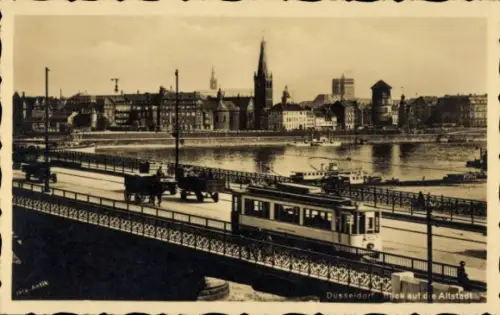 Ak Düsseldorf am Rhein, Altstadt, Gesamtansicht