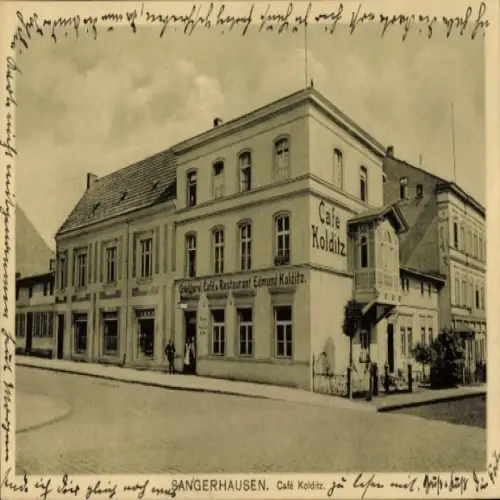 Ak Sangerhausen am Harz, Café Kolditz, Restaurant