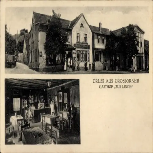 Ak Großörner Mansfeld im Harzvorland, Gasthof zur Linde