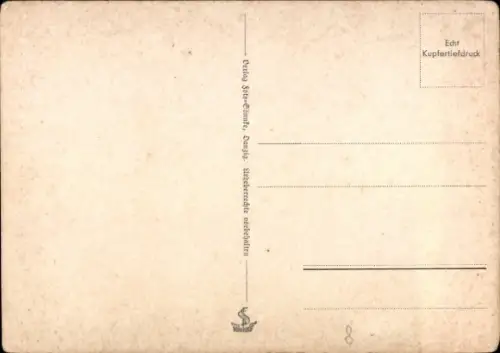 Ak Gdańsk Danzig, Stadtansicht  Rathaus, Marienkirche, Hafen,  Architektur