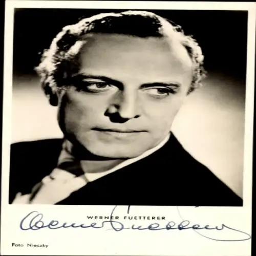 Ak Schauspieler Werner Fuetterer, Portrait, Autogramm