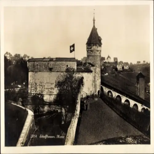 Ak Schaffhausen am Rhein Schweiz, Festung Munot