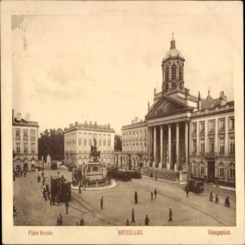 Ak Bruxelles Brüssel, Place Royale,  Königsplatz