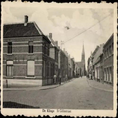Ak De Klinge Sint Gillis Waas Oost-Vlaanderen, St Gillisstraat